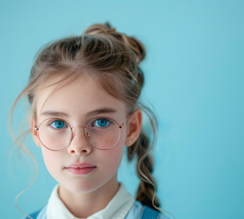 Portrait of blue-eyed Girl